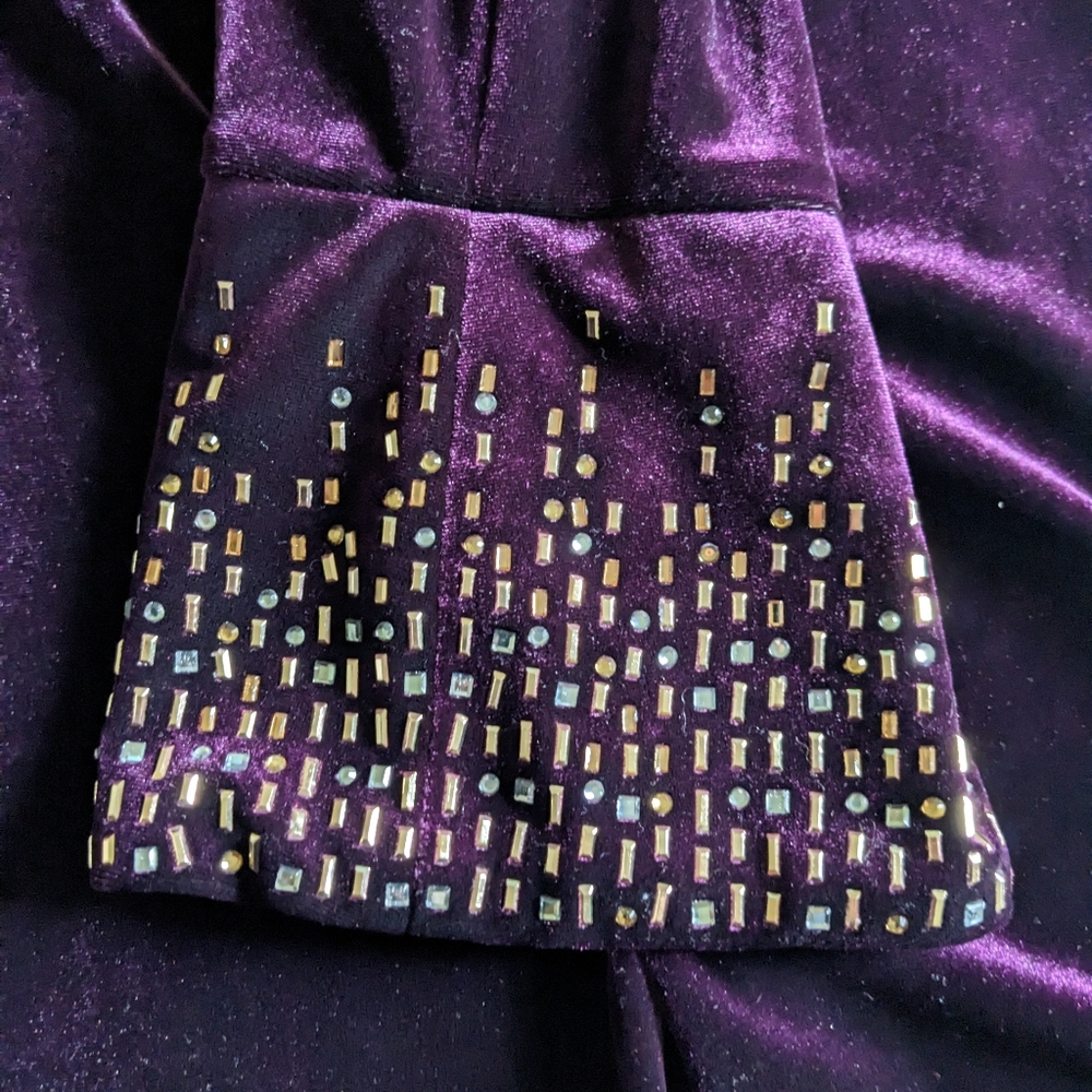 Calvin Klein Velvet Dress - Picture 6 of 8